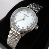 Buy Shop Emporio Armani Alpha Mother of Pearl Dial Silver Steel Strap Watch for Women - AR1803 USA Online
