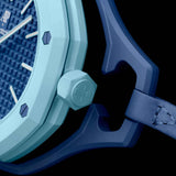 Buy Shop Swatch Royal Pop Blue Dial Blue Leather Strap Watch for Men - Lan Ba USA Online