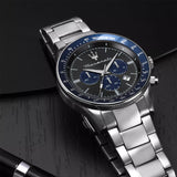 Buy Shop Maserati SFIDA Limited Edition Chronograph Grey Dial Silver Steel Strap Watch for Men - R8873640018 USA Online