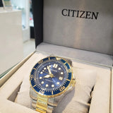 Buy Shop Citizen Mechanical Automatic Blue Dial Two Tone Steel Strap Watch for Men - NJ0174-82L USA Online