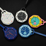 Buy Shop Swatch Royal Pop Blue Dial Blue Leather Strap Watch for Men - Lan Ba USA Online