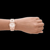 Buy Shop Emporio Armani Federica Analog Mother of Pearl Dial Rose Gold Steel Strap Watch for Women - AR11558 USA Online
