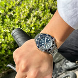Buy Shop Seiko Prospex Diver Scuba Automatic Blue Dial Silver Steel Strap Watch for Men - SBEJ021 USA Online