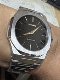 Buy Shop D1 Milano Ultra Thin Matte Black Dial Silver Steel Strap Watch for Men - D1-UTBJ40 USA Online