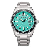 Buy Shop Citizen Mechanical Automatic Turquoise Dial Silver Steel Strap Watch for Men - NJ0170-83X USA Online