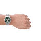 Buy Shop Emporio Armani Antonio Chronograph Green Dial Silver Steel Strap Watch for Men - AR11581 USA Online