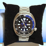 Buy Shop Seiko Prospex Deep Blue Batman Turtle Diver's Automatic Blue Dial Silver Steel Strap Watch for Men - SRPC25J1 USA Online