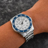 Buy Shop Citizen Mechanical Automatic White Dial Silver Steel Strap Watch for Men - NJ0171-81A USA Online
