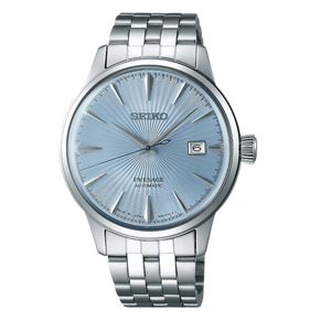 Buy Shop Seiko Presage Cocktail Time Automatic Ice Blue Dial Silver Steel Strap Watch for Men - SRPE19J1 USA Online