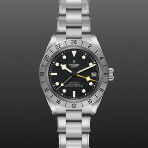 Buy Shop Tudor Black Bay Pro Black Dial Silver Steel Strap Watch for Men - M79470-0001 USA Online