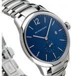 Buy Shop Burberry Classic Blue Dial Silver Steel Strap Watch for Men - BU10007 USA Online
