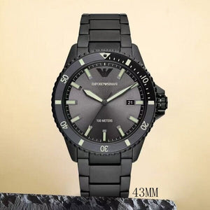 Buy Shop Emporio Armani World Explorer Black Dial Black Steel Strap Watch for Men - AR11398 USA Online