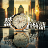 Buy Shop Seiko 5 GMT Sport Asia Exclusive Limited Edition Off White Dial Silver Steel Strap Watch for Men - SSK046K1 USA Online