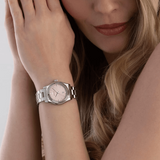 Buy Shop Emporio Armani Federica Pink Dial Silver Steel Strap Watch for Women - AR11658 USA Online