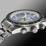 Buy Shop Seiko Speedtimer Solar US Special Edition Blue Dial Silver Steel Strap Watch for Men - SSC931 USA Online