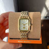 Buy Shop Tory Burch Robinson White Dial Two Tone Steel Strap Watch for Women - TBW1501 USA Online