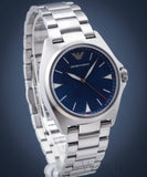 Buy Shop Emporio Armani Frederico Analog Blue Dial Silver Steel Strap Watch for Men - AR11620 USA Online