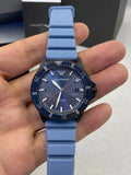 Buy Shop Emporio Armani Sea Explorer Divers Blue Dial Blue Silicone Strap Watch for Men - AR11685 USA Online