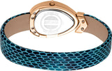 Buy Shop Just Cavalli Diversa Snake Blue Dial Blue Leather Strap Watch for Women - JC1L321L0055 USA Online