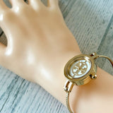 Buy Shop Tory Burch Riva Gold Dial Gold Steel Strap Watch for Women - TBW4029 USA Online