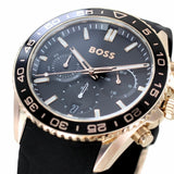 Buy Shop Hugo Boss Runner Chronograph Black Dial Black Silicone Strap Watch for Men - 1514168 USA Online