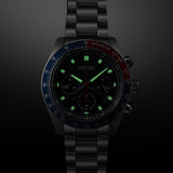 Buy Shop Seiko Prospex Speedtimer Solar Chronograph Blue Dial Silver Steel Strap Watch for Men - SSC913 USA Online