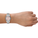 Buy Shop Emporio Armani Federica Pink Dial Silver Steel Strap Watch for Women - AR11658 USA Online