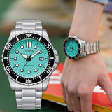 Buy Shop Citizen Mechanical Automatic Turquoise Dial Silver Steel Strap Watch for Men - NJ0170-83X USA Online