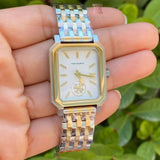 Buy Shop Tory Burch Robinson White Dial Two Tone Steel Strap Watch for Women - TBW1501 USA Online