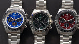 Buy Shop Seiko Speedtimer Solar US Special Edition Blue Dial Silver Steel Strap Watch for Men - SSC931 USA Online
