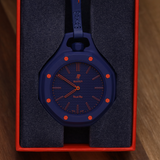Buy Shop Swatch Royal Pop Blue Dial Blue Leather Strap Watch for Men - Orenji Hachi USA Online