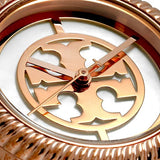 Buy Shop Tory Burch Riva Rose Gold Dial Rose Gold Steel Strap Watch for Women - TBW4037 USA Online