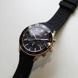 Buy Shop Hugo Boss Runner Chronograph Black Dial Black Silicone Strap Watch for Men - 1514168 USA Online