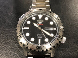 Buy Shop Seiko 5 Sports Automatic Black Dial Silver Steel Strap Watch for Men - SRPC61J1 USA Online
