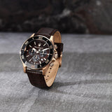 Buy Shop Maserati Competizione Chronograph Brown Dial Brown Leather Strap Watch for Men - R8871600001 USA Online