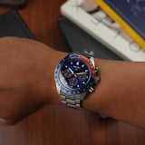 Buy Shop Seiko Prospex Speedtimer Solar Chronograph Blue Dial Silver Steel Strap Watch for Men - SSC913 USA Online