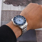 Buy Shop Citizen Mechanical Automatic Blue Dial Silver Steel Strap Watch for Men - NJ0178-81M USA Online