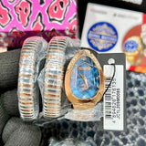 Buy Shop Just Cavalli Glam Evo 4 Blue Dial Two Tone Steel Strap Watch for Women - JC1L209M0085 USA Online