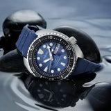 Buy Shop Seiko Prospex Deep Blue Batman Turtle Diver's Automatic Blue Dial Silver Steel Strap Watch for Men - SRPC25J1 USA Online