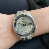 Buy Shop Seiko 5 Sports SNXS Series Automatic Beige Dial Silver Steel Strap Watch for Men - SRPK91K1 USA Online