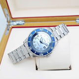 Buy Shop Citizen Mechanical Automatic Blue Dial Silver Steel Strap Watch for Men - NJ0178-81M USA Online