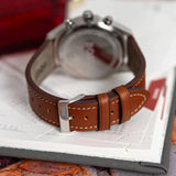 Buy Shop Hugo Boss Skytraveller Chronograph Black Dial Blue Leather Strap Watch for Men - 1514161 USA Online