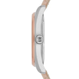 Buy Shop Emporio Armani Tazio Mother of Pearl Dial Pink Leather Strap Watch for Women - AR6133 USA Online