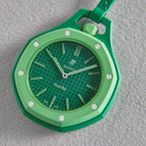 Buy Shop Swatch Royal Pop Green Dial Green Leather Strap Watch for Men - Green Eight USA Online