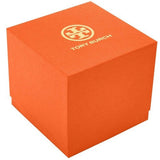 Buy Shop Tory Burch The Tory Chronograph White Dial Maroon Jacquard Strap Watch for Women - TBW1050 USA Online