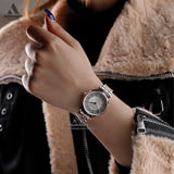 Buy Shop Emporio Armani Gianni T Bar Silver Dial Two Tone Steel Strap Watch for Women - AR11537 USA Online