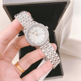 Buy Shop Emporio Armani Alpha Mother of Pearl Dial Silver Steel Strap Watch for Women - AR1803 USA Online
