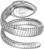 Buy Shop Just Cavalli Glam Evo 8 Pink Dial Silver Steel Strap Watch for Women - JC1L225M0015 USA Online