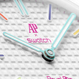 Buy Shop Swatch Royal Pop White Dial White Leather Strap Watch for Men - Huit Blanc USA Online