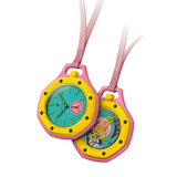 Swatch x AP Royal Pop Blue Dial Pink Leather lanyard Watch for Women - Otg Roz